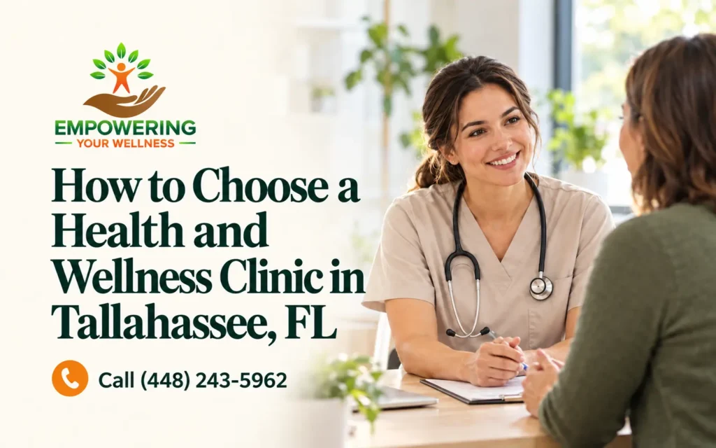 Empowering Your Wellness provider meeting a patient at the Tallahassee, FL clinic